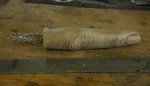 Prototype silicone finger with embedded stainless steel matrix